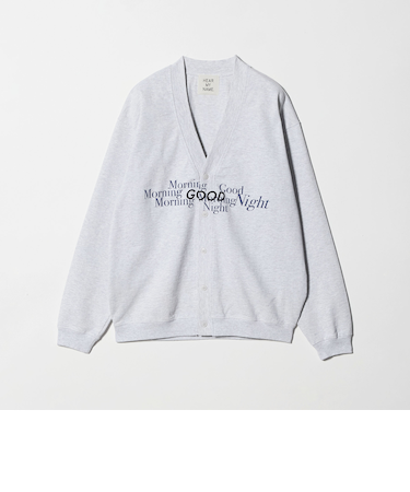 【別注】＜HEAR MY NAME＞ロゴ スウェットカーディガン グレー