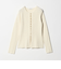 コットンナイロンスラブ フロントボタン カーディガン