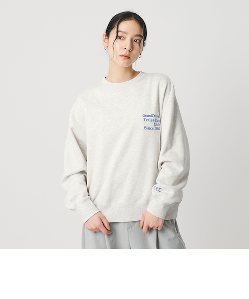 コットン裏毛 ロゴスウェット プルオーバー｜ビューティー＆ユース