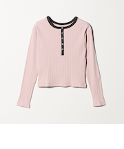 【WEB限定】ランダムリブ ヘンリーネック スナッププルオーバー