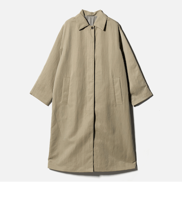 ナイロン ステンカラーコート