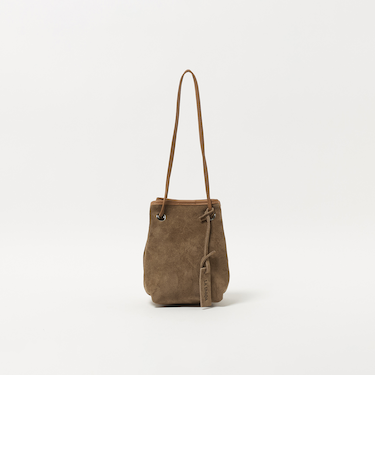 ＜LA UNIQA＞スエード 巾着 バッグ