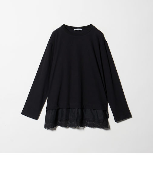 レースドッキング　ロングスリーブTシャツ