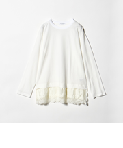 レースドッキング　ロングスリーブTシャツ