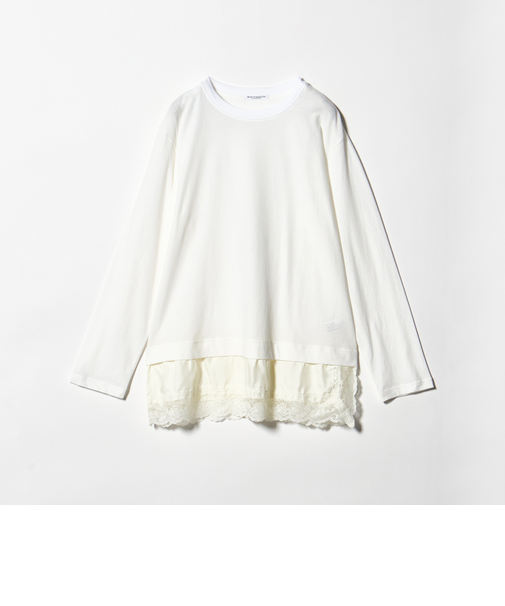 レースドッキング　ロングスリーブTシャツ