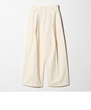 コットンチノ 2タック ワイドパンツ