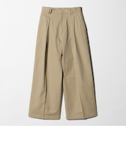 コットンチノ 2タック ワイドパンツ