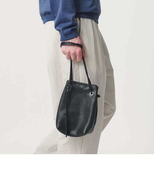 UNITED ARROWS 巾着　バッグ　レザー LA UNIQA＞レザー 巾着 バッグ｜ビューティー＆ユース ユナイテッド