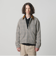 チェック ジップ ワーク ジャケット
