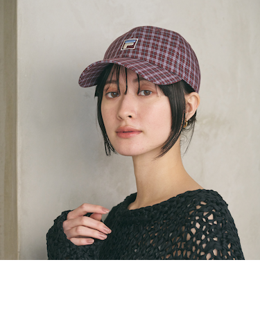 【別注】＜FILA＞チェック キャップ