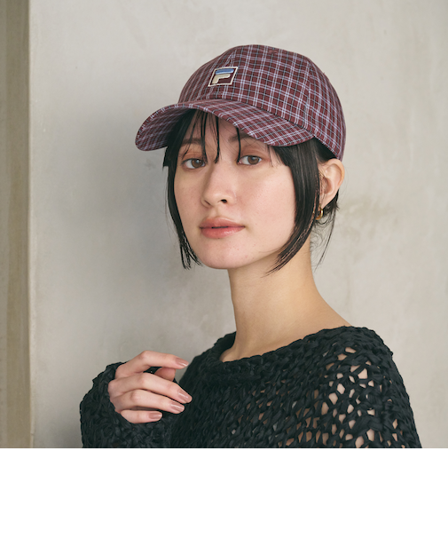 【別注】＜FILA＞チェック キャップ