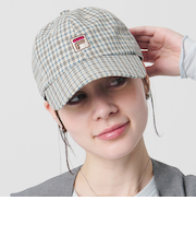 【別注】＜FILA＞チェック キャップ