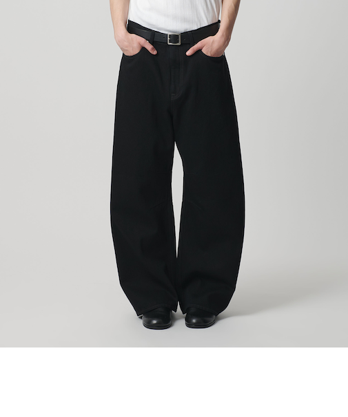 デニム カーブ パンツ