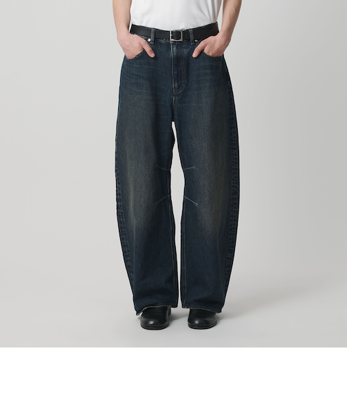 デニム カーブ パンツ