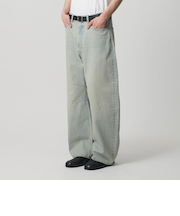 デニム カーブ パンツ