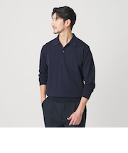 【WEB限定 WARDROBE SMART】KOUKIN ハイゲージ ニット ポロシャツ【抗菌・防臭】