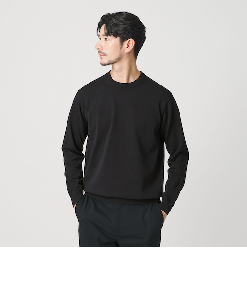 【WEB限定 WARDROBE SMART】KOUKIN ハイゲージ ニット クルーネック【抗菌・防臭】