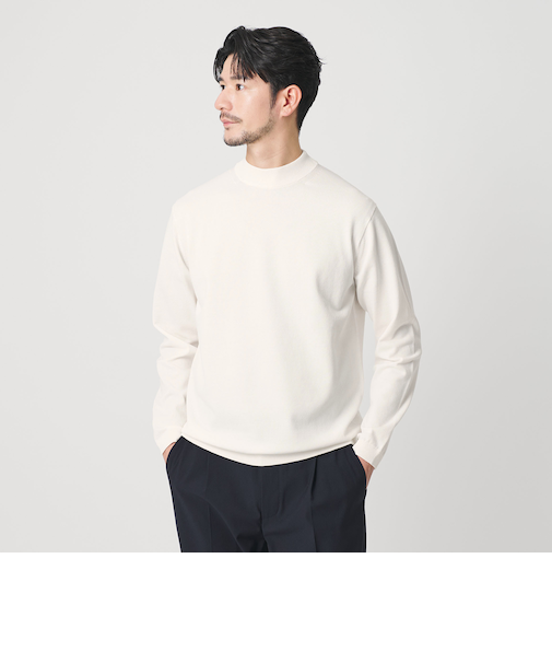【WEB限定 WARDROBE SMART】KOUKIN ハイゲージ ニット モックネック【抗菌・防臭】