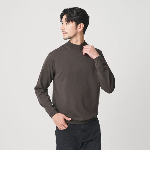 【WEB限定 WARDROBE SMART】KOUKIN ハイゲージ ニット モックネック【抗菌・防臭】