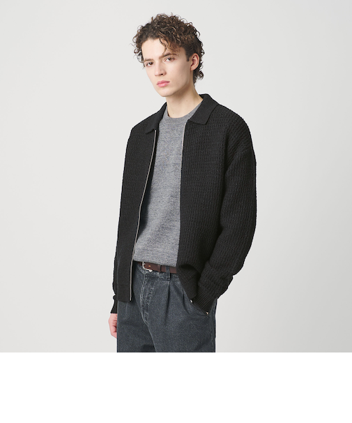 ブークレ レース ジップ ポロジャケット ウォッシャブル