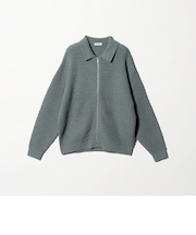 ブークレ レース ジップ ポロジャケット ウォッシャブル