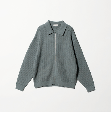 ブークレ レース ジップ ポロジャケット ウォッシャブル