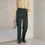 【WEB限定 Wardrobe DAILY MINIMAL】メランジ タックストレートパンツ ウォッシャブル