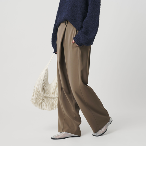 【WEB限定 Wardrobe DAILY MINIMAL】ダブルクロス ラップパンツ ウォッシャブル