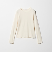 ポリエステルコットンテレコ メローステッチ クルーネックカットソー