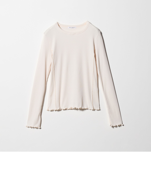 ポリエステルコットンテレコ メローステッチ クルーネックカットソー