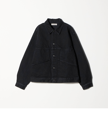 フェード ブラック デニム ブルゾン