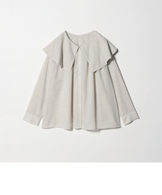 ポリエステル ビッグカラーシャツ 防シワ ウォッシャブル