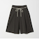 コットン タック ストリング ハーフパンツ