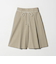 コットン タック ストリング ハーフパンツ