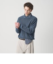 monkey time＞ E/L BLK/AZE HALF ZIP/ニット｜ビューティー＆ユース 
