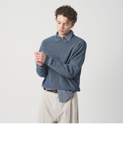 ファイン アゼ カラー ニット ウォッシャブル