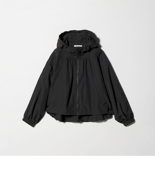 ナイロン ギャザーフードブルゾン ウォッシャブル