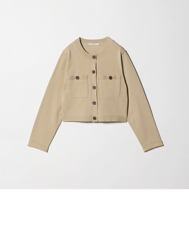 ポケット コンパクト カーディガン ウォッシャブル