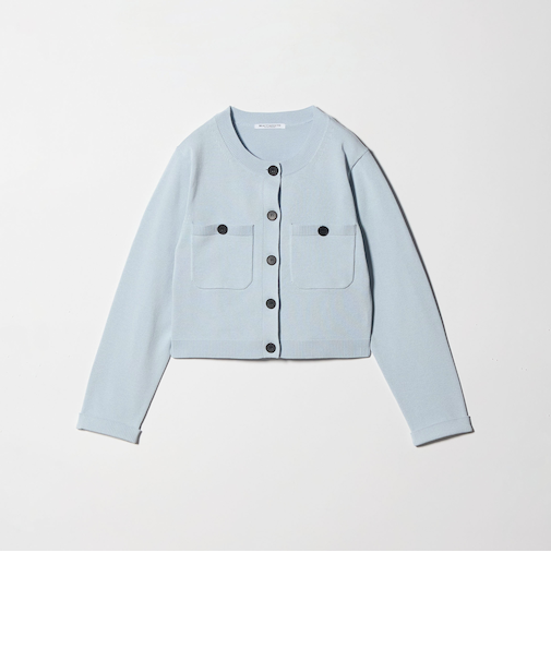 ポケット コンパクト カーディガン ウォッシャブル