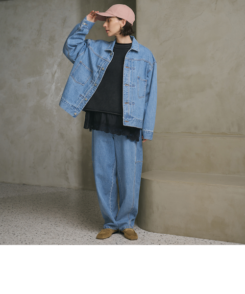 WEB限定】カーブ デニムパンツ｜ビューティー＆ユース ユナイテッド