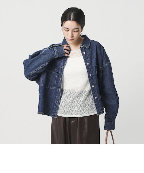 WEB限定】ショート デニムシャツ｜ビューティー＆ユース ユナイテッド