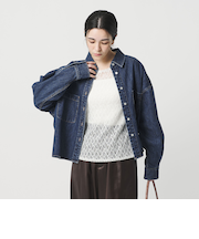 【WEB限定】ショート デニムシャツ