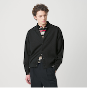 ハイブリッド リネン ポロカラー ジャケット