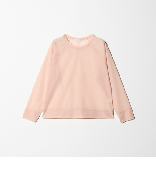 オーガンジー ラグランスリーブカットソー ウォッシャブル