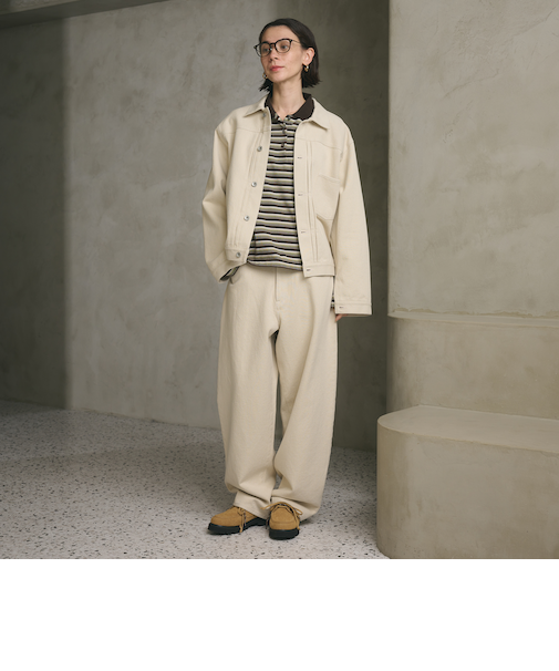 コットンツイル カーブパンツ ウォッシャブル