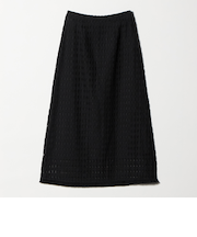 レースフリンジスカート ウォッシャブル