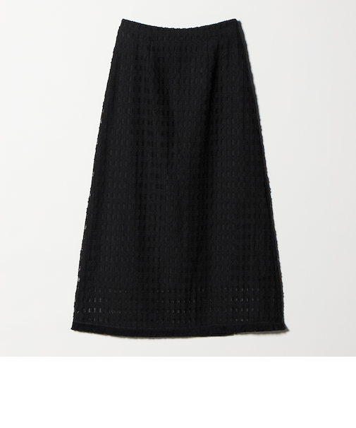 レースフリンジスカート ウォッシャブル