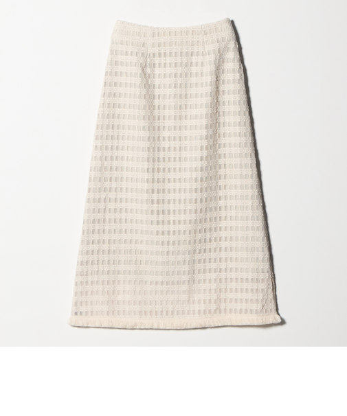 レースフリンジスカート ウォッシャブル