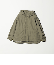 【WEB限定】コットンナイロン フードブルゾン ウォッシャブル