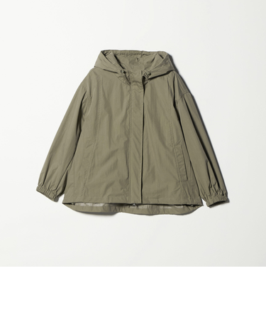 【WEB限定】コットンナイロン フードブルゾン ウォッシャブル